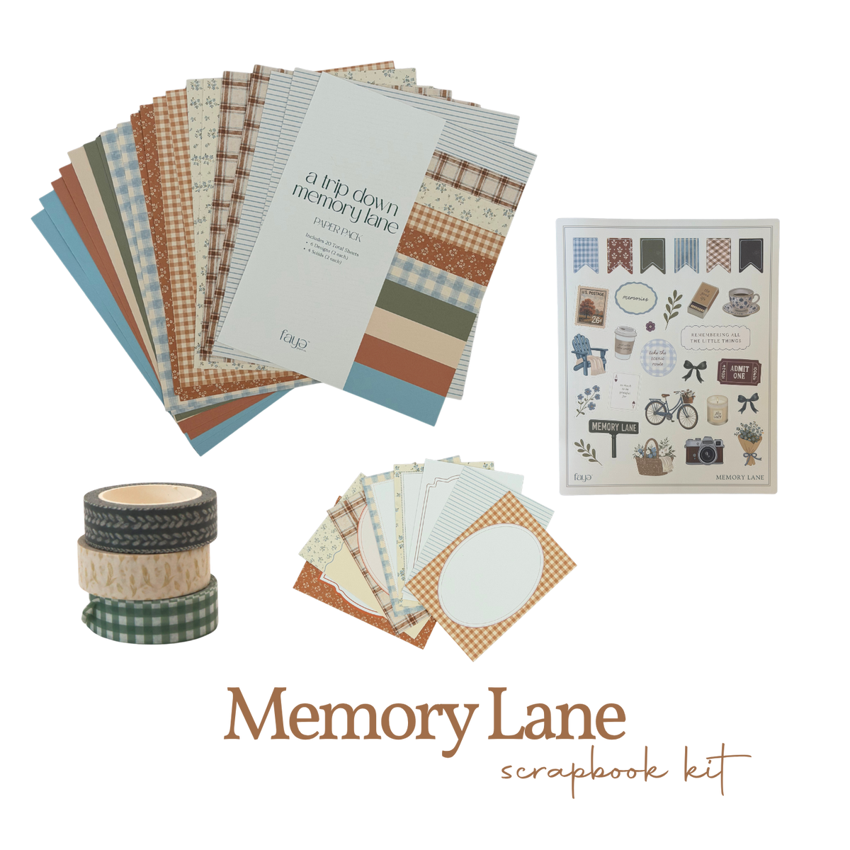 memory lane scrapbook kit
