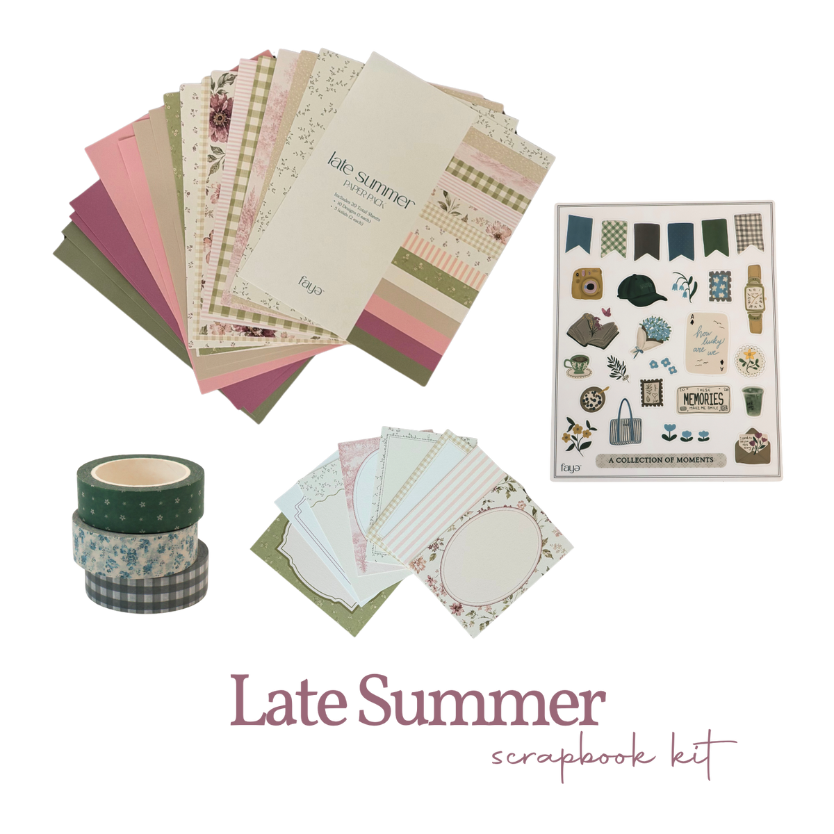 late summer scrapbook kit
