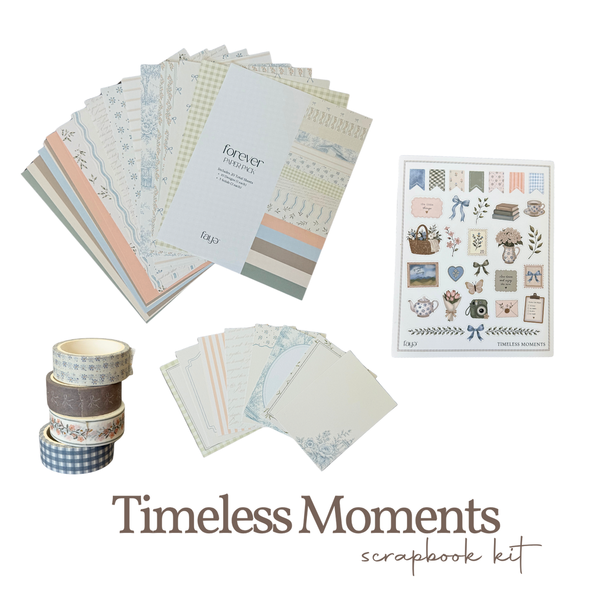 timeless moments scrapbook kit