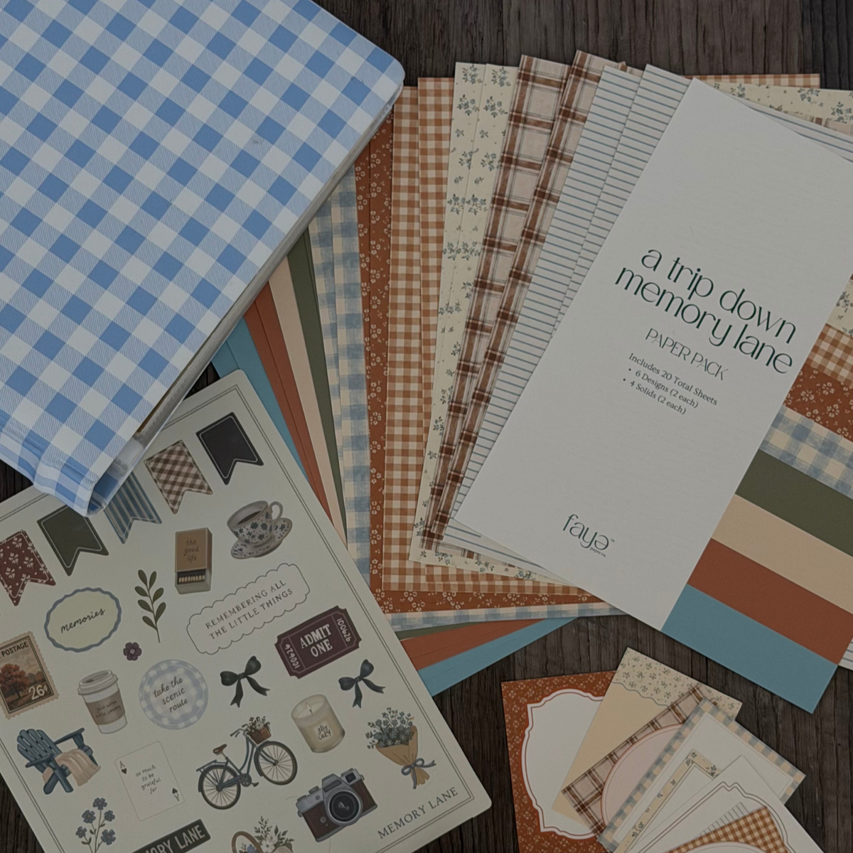 memory lane scrapbook kit